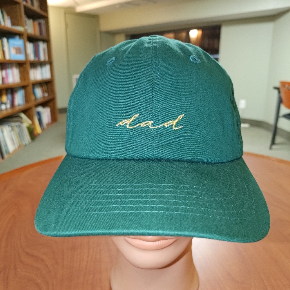 Dad Gold Embroidered Letters Strapback Cap Hat